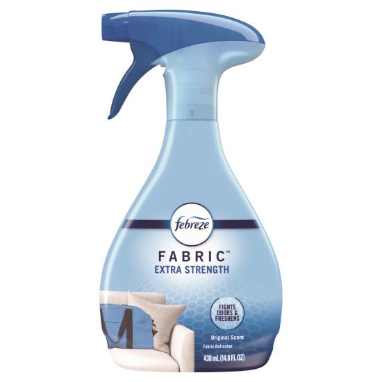 FABRIC Refresher/Odor Eliminator, Extra Strength, Original, 14.8 oz Spray Bottle, 8/Carton1