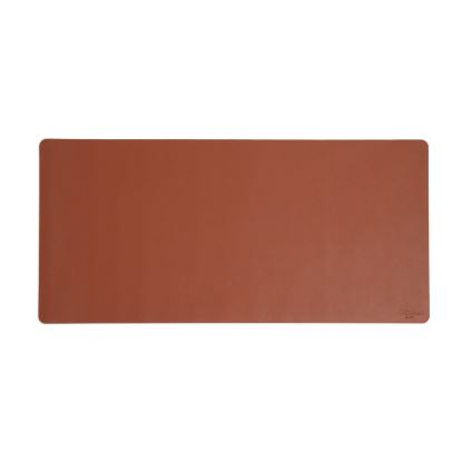 Vegan Leather Desk Pads, 36" x 17", Brown1