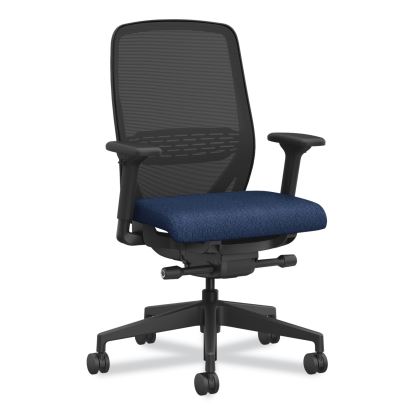 Nucleus Series Recharge Task Chair, Up to 300lb, 16.63" to 21.13" Seat Ht, Navy Seat, Black Back/Base1