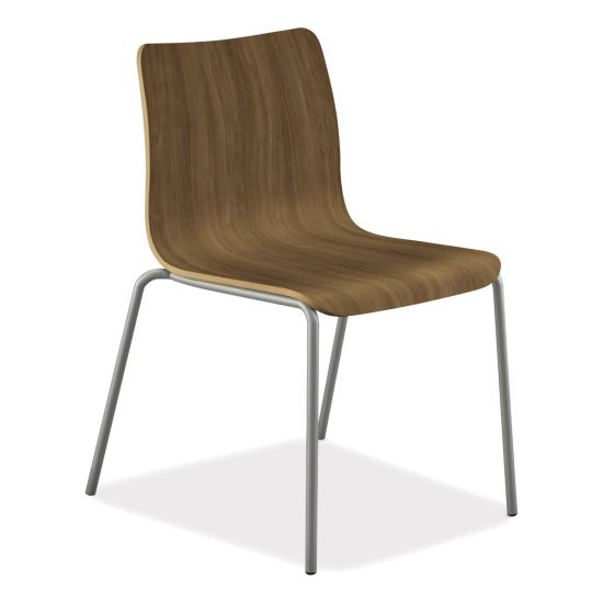 Ruck Laminate Chair, Supports Up to 300 lb, 18" Seat Height, Pinnacle Seat/Back, Silver Base1