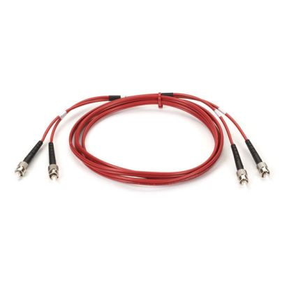 Black Box ST-ST 1m fiber optic cable 39.4" (1 m) OM1 Black, Red1
