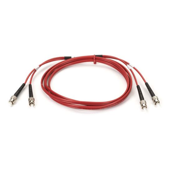 Black Box ST-ST 1m fiber optic cable 39.4" (1 m) OM1 Black, Red1