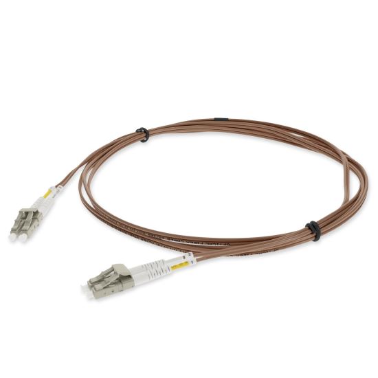 AddOn Networks ADD-LC-LC-2M5OM4-BN-TAA fiber optic cable 78.7" (2 m) LOMM OM4 Brown1