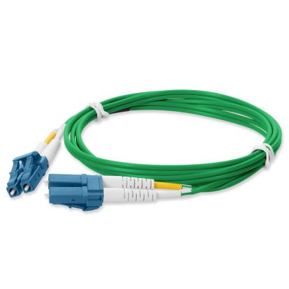 AddOn Networks ADD-LC-LC-1M9SMFP-GN-TAA fiber optic cable 39.4" (1 m) OFNP OS2 Green1