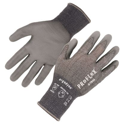 ProFlex 7044 ANSI A4 PU Coated CR Gloves, Gray, X-Small, Pair, Ships in 1-3 Business Days1