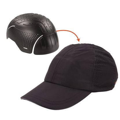 Skullerz 8947 Lightweight Baseball Hat and Bump Cap Insert, X-Small/Small, Black, Ships in 1-3 Business Days1