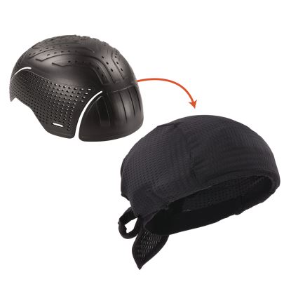 Skullerz 8948 Mesh Do Rag Bandana and Bump Cap Insert, Black, Ships in 1-3 Business Days1