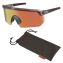 Skullerz AEGIR Safety Glasses, Mirrored Lenses, Clear Smoke Nylon Frame, Orange Mirror PolyCarb Lens, Ships in 1-3 Bus Days1
