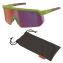 Skullerz AEGIR Safety Glasses, Mirrored Lenses, Lime Nylon Frame, Purple Mirror Polycarbonate Lens, Ships in 1-3 Bus Days1