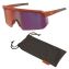 Skullerz AEGIR Safety Glasses, Mirrored Lenses, Orange Nylon Frame, Purple Mirror Polycarbonate Lens, Ships in 1-3 Bus Days1
