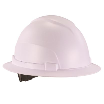 Skullerz 8969 Class E Lightweight Full Brim Hard Hat, 6-Point Rachet Suspension, White, Ships in 1-3 Business Days1