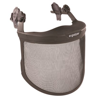 Skullerz 8989 Mesh Face Shield with Adapter for Hard Hat and Safety Helmet, Gray, Ships in 1-3 Business Days1