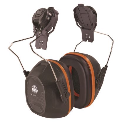 Skullerz 8880 NRR 26dB Hard Hat Mounted Earmuffs, Full Brim, Gray, Ships in 1-3 Business Days1