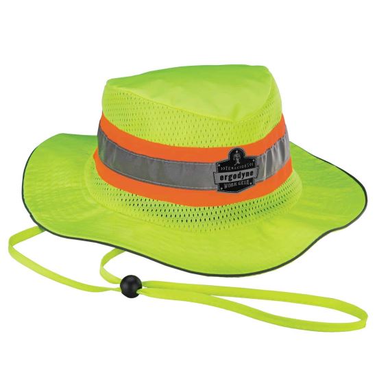 Chill-Its 8935MF Hi-Vis Microfiber Ranger Sun Hat, Polyester/Microfiber, 2X-Large/3X-Large, Lime, Ships in 1-3 Business Days1