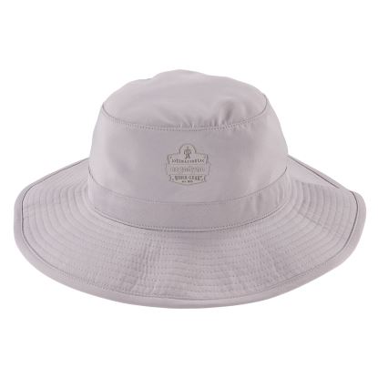 Chill-Its 8939 Cooling Bucket Hat, Polyester/Spandex, One Size Fits Most, Gray, Ships in 1-3 Business Days1