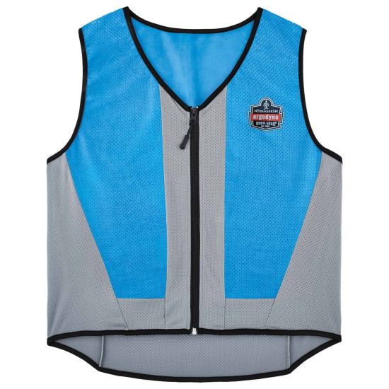 Chill-Its 6667 Wet Evaporative PVA Cooling Vest with Zipper, PVA, 3X-Large, Blue, Ships in 1-3 Business Days1