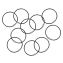 Arsenal 5719 Wire Cable Key Ring, 1.88" dia, Iron, Black, 10/Pack, Ships in 1-3 Business Days1