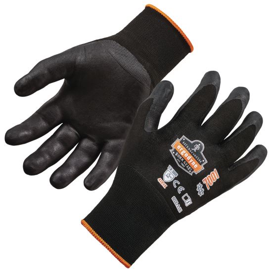 ProFlex 7001 Nitrile-Coated Gloves, Black, X-Small, 12 Pairs, Ships in 1-3 Business Days1