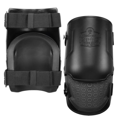 Proflex 360 Hard Shell Hinged Knee Pads w/Non-Marring Cap, Buckle, One Size Fits Most, Black, Pair, Ships in 1-3 Bus Days1