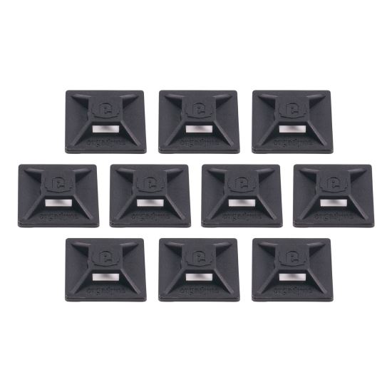 Squids 3701 Mini Adhesive Mount Replacements, 2 lb Max Safe Working Capacity, 0.9" Long, Black,10/Pack, Ships in 1-3 Bus Days1