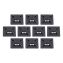 Squids 3701 Mini Adhesive Mount Replacements, 2 lb Max Safe Working Capacity, 0.9" Long, Black,10/Pack, Ships in 1-3 Bus Days1