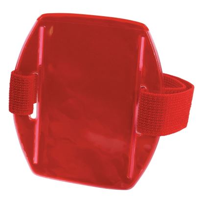 Squids 3386 Arm Band ID/Badge Holder, Vertical, Red 3.75 x 4.25 Holder, 2.5 x 4 Insert, Ships in 1-3 Business Days1