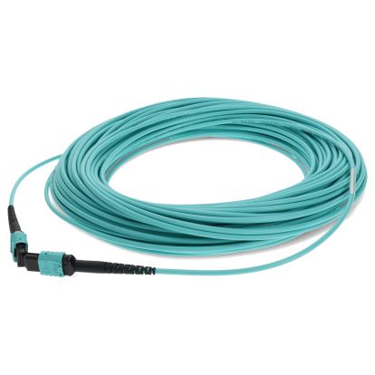AddOn Networks ADD-MPOMPO-25M5OM4-TAA fiber optic cable 984.3" (25 m) MPO LOMM OM4 Aqua color1