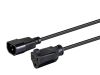 Monoprice 35042 power cable Black 24" (0.61 m) C14 coupler NEMA 5-15R1