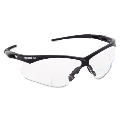 V60 Nemesis Rx Reader Safety Glasses, Black Frame, Clear Lens, +1.0 Diopter Strength1