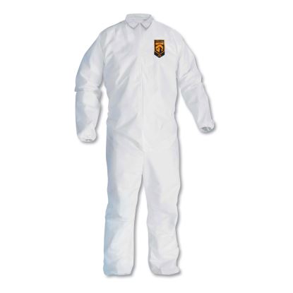 A30 Elastic-Back and Cuff Coveralls, X-Large, White, 25/Carton1