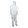 A45 Liquid/Particle Protection Surface Prep/Paint Coveralls, Hood, Elastic Wrist/Ankles, Boots, 4XL, White, 25/Carton2