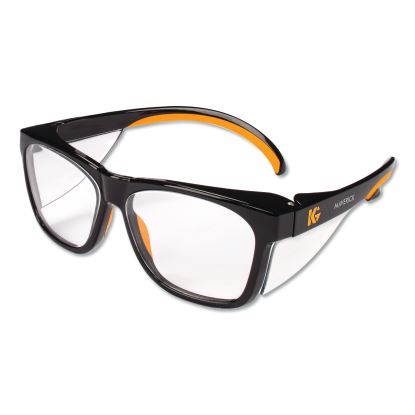 Maverick Safety Glasses, Black/Orange, Polycarbonate Frame, 12/Box1