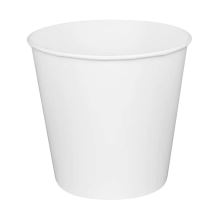 Food Bucket, 170 oz, 8.9" Dia x 8.36"h, White, Paper, 150/Carton1