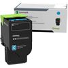 78C00CG Return Program Toner, 1,400 Page-Yield, Cyan 1