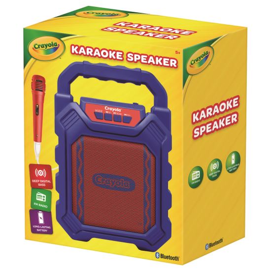 Karaoke Speaker, Bluetooth, Blue/Red1