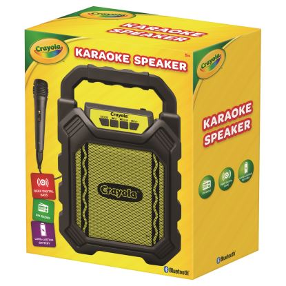 Karaoke Speaker, Bluetooth, Black/Yellow1