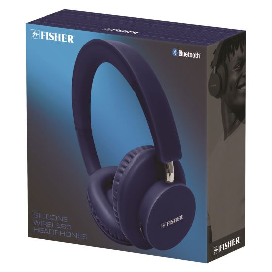 Silicone Wireless Headphones, Blue1