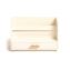 Juliet Desk Organizer, 3 Compartments, 1 Drawer, 9.5" x 4.2" x 4.9", White/Gold, Wood/Metal1