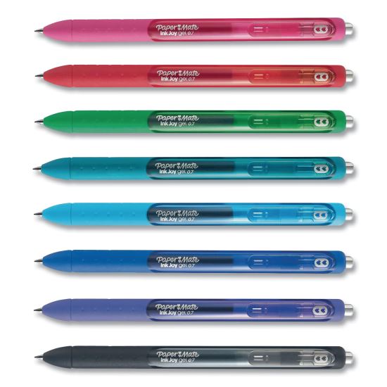 InkJoy Gel Pen, Retractable, Medium 0.7 mm, Assorted Ink and Barrel Colors, 8/Pack1