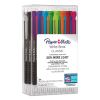 Write Bros Mechanical Pencil, 0.7 mm, HB (#2), Black Lead, Black Barrel with Assorted Clip Colors, 24/Box2