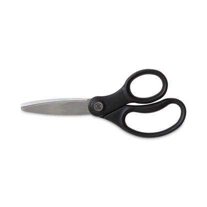 Ambidextrous Stainless Steel Scissors, 5" Long, 2.64" Cut Length, Black Straight Ergonomic Handle1