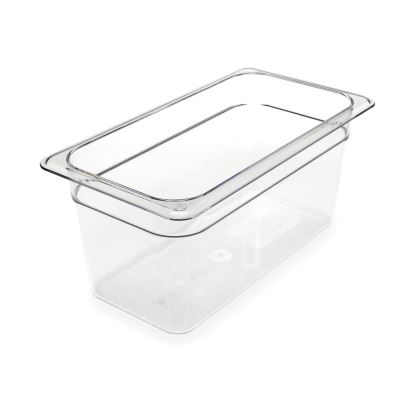StorPlus Polycarbonate Food Pan, 5.7 qt, 6.88 x 12.75 x 6, Clear, Plastic1