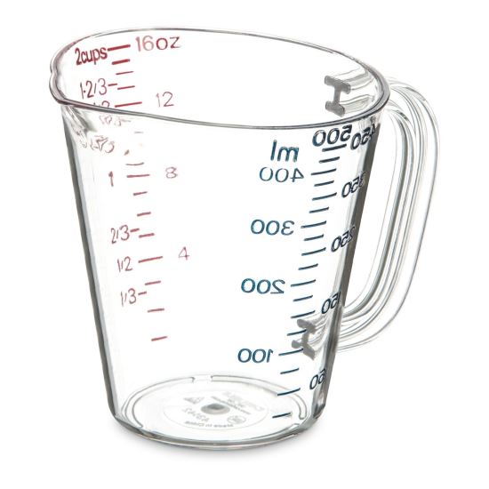 Commercial Measuring Cup, 1 pt, Clear1