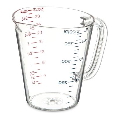 Commercial Measuring Cup, 1 qt, Clear1