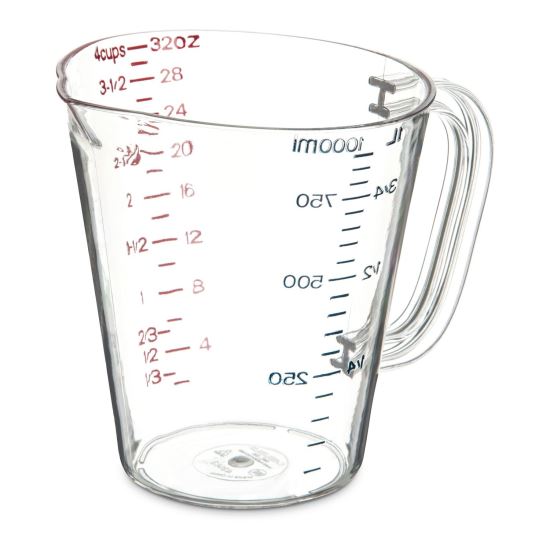 Commercial Measuring Cup, 1 qt, Clear1