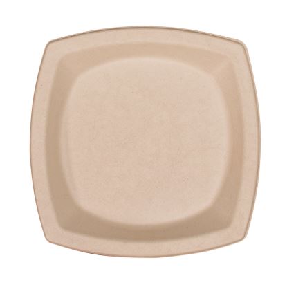Compostable Fiber Dinnerware, ProPlanet Seal, Plate, 8.25 x 8.25, Tan, 500/Carton1