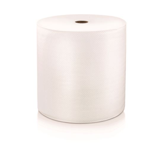 Hard Wound Roll Towel. 1-Ply, 7” x 1,000 ft, White, 6 Rolls/Carton1