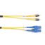 Black Box Value Line ST–SC 2m fiber optic cable 78.7" (2 m) OFC Yellow1