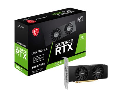 MSI GEFORCE RTX 3050 LP 6G OC graphics card NVIDIA 6 GB GDDR61