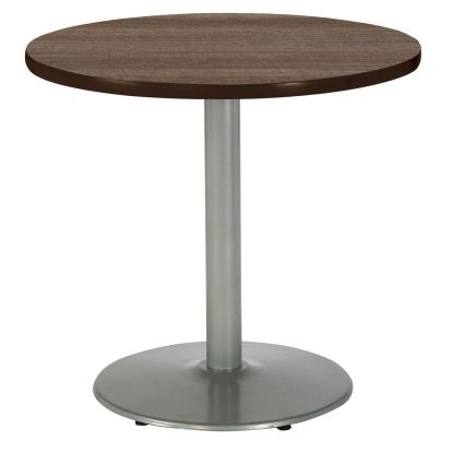 Pedestal Table with Four Navy Kool Series Chairs, Round, 36" Dia x 29h, Studio Teak, Ships in 4-6 Business Days1